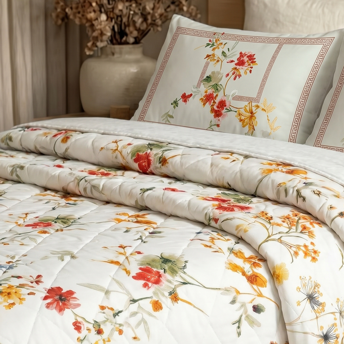 Nesta printed coverlet set (3 pieces )