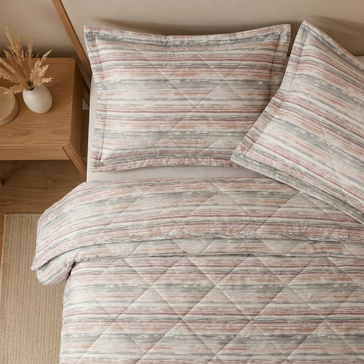 Dilara printed coverlet 3 pieces (summer duvit )