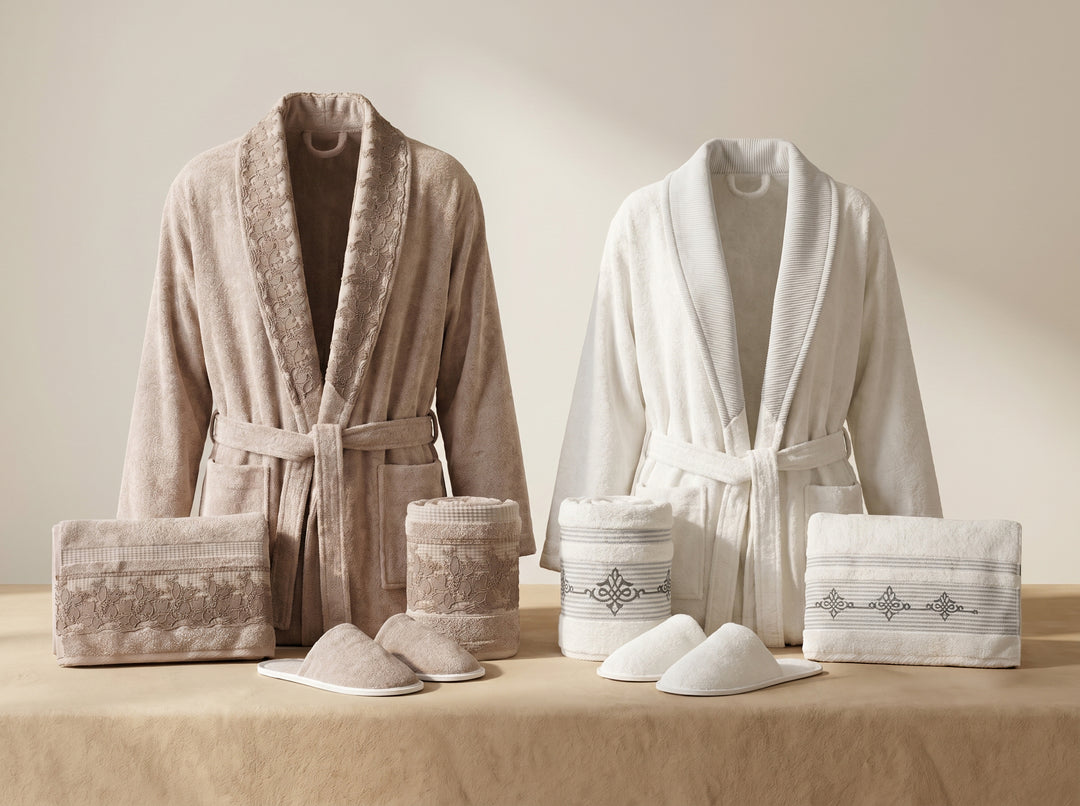 Brinda double bathrobe set