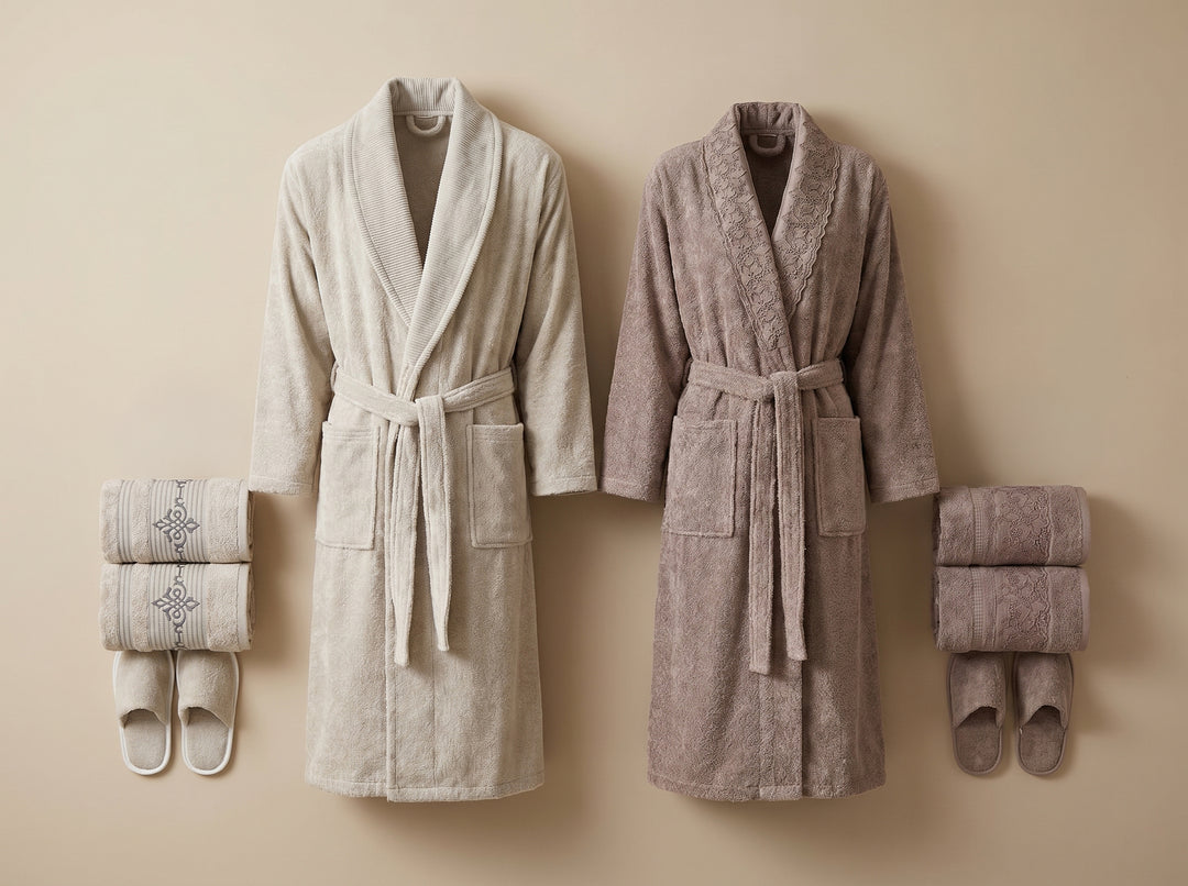 Brinda double bathrobe set