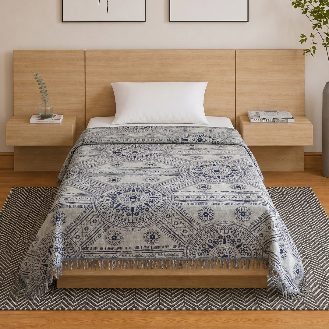 Harmony 100 % cotton single coverlet