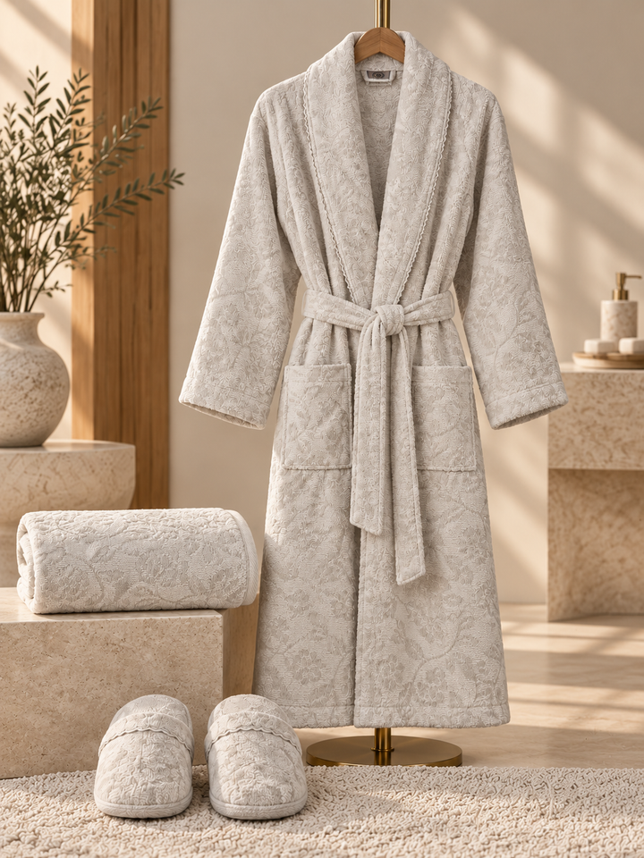 Kahrman 100% Cotton Bathrobe Set — 4 Pieces — product image 2
