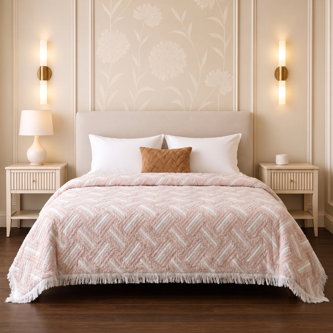 Greena Double-Faced coverlet - 100% EGYPTIAN COTTON