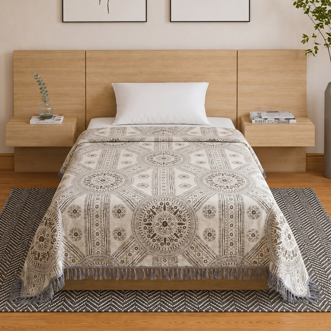Harmony 100 % cotton single coverlet