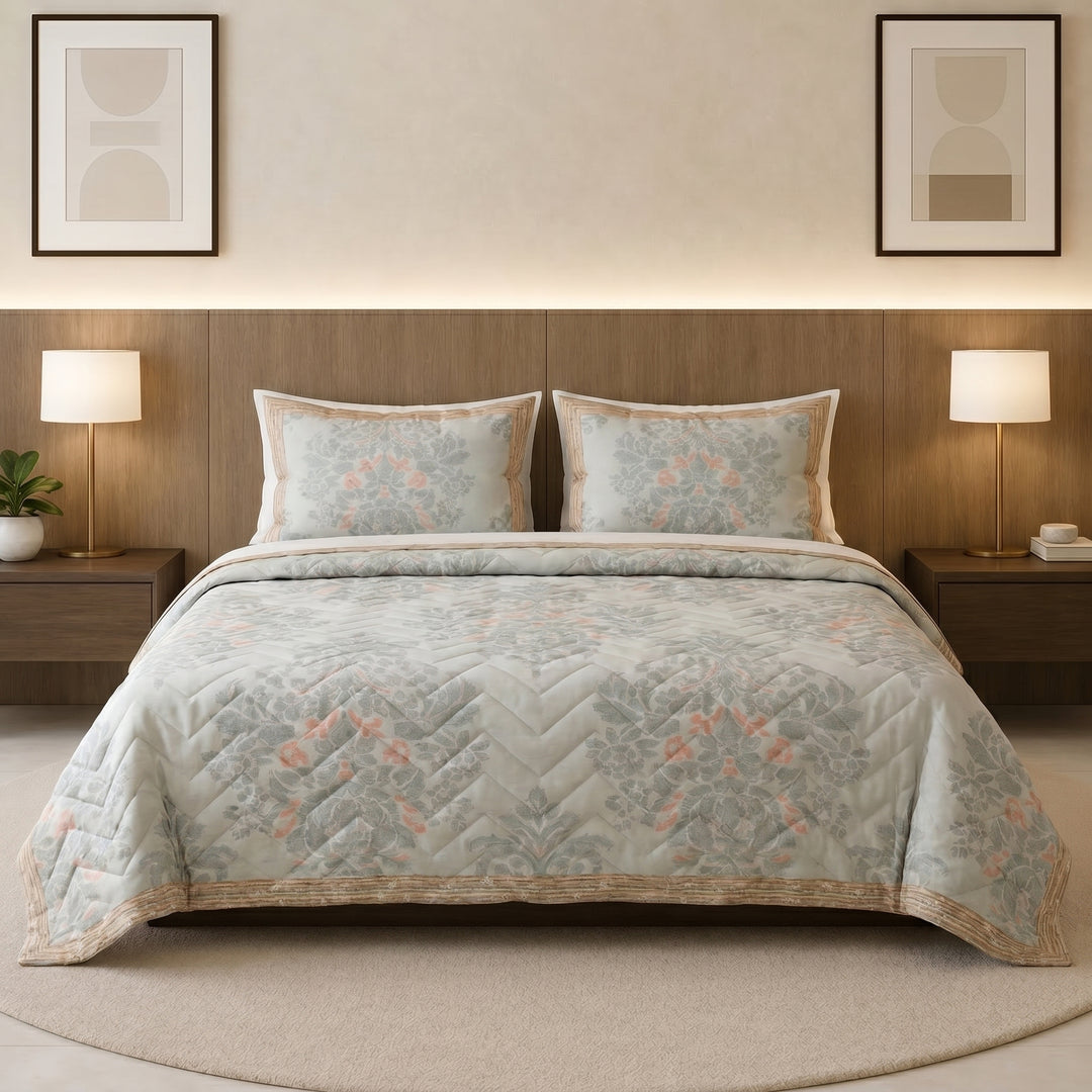 Dilara printed coverlet 3 pieces (summer duvit )
