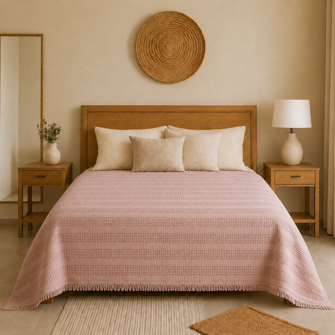 Reya 100% cotton coverlet
