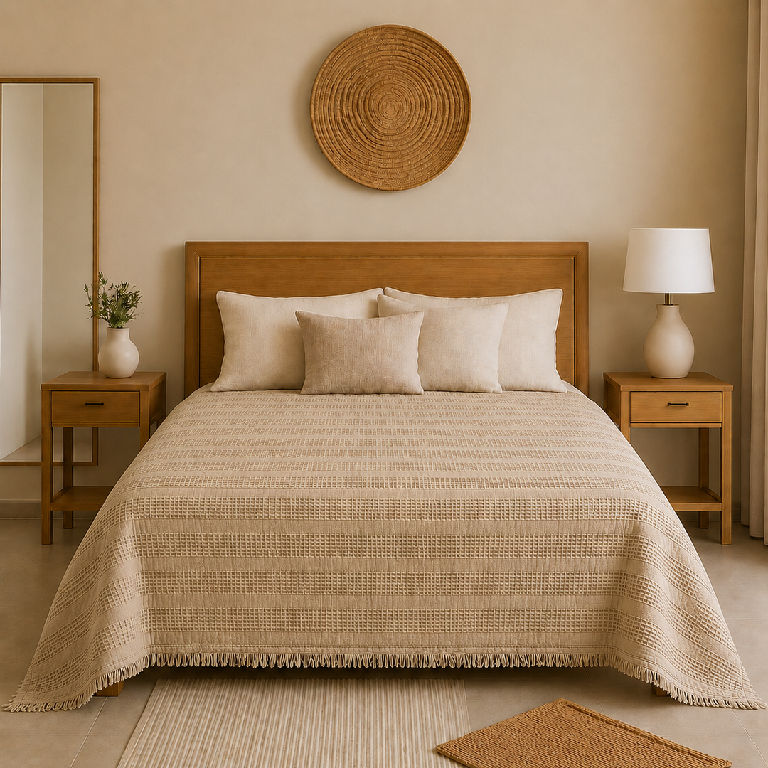 Reya 100% cotton coverlet