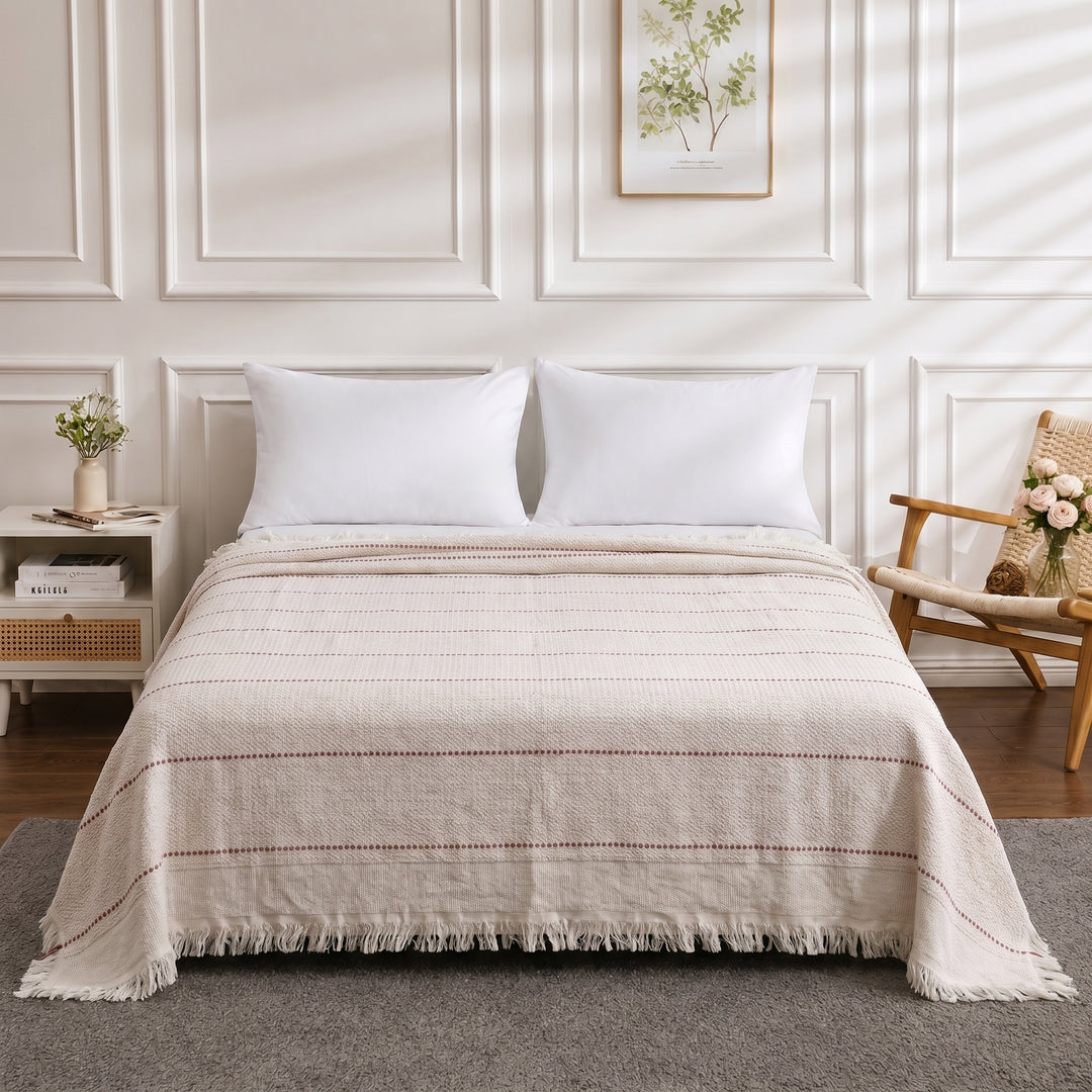 Angela 100% pure cotton coverlet