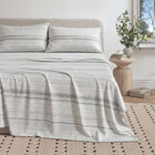 Grey Stripes on White