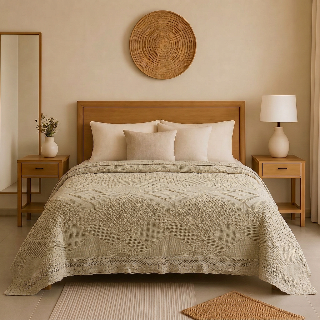 100% COTTON Coverlet