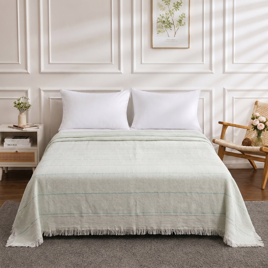 Angela 100% pure cotton coverlet