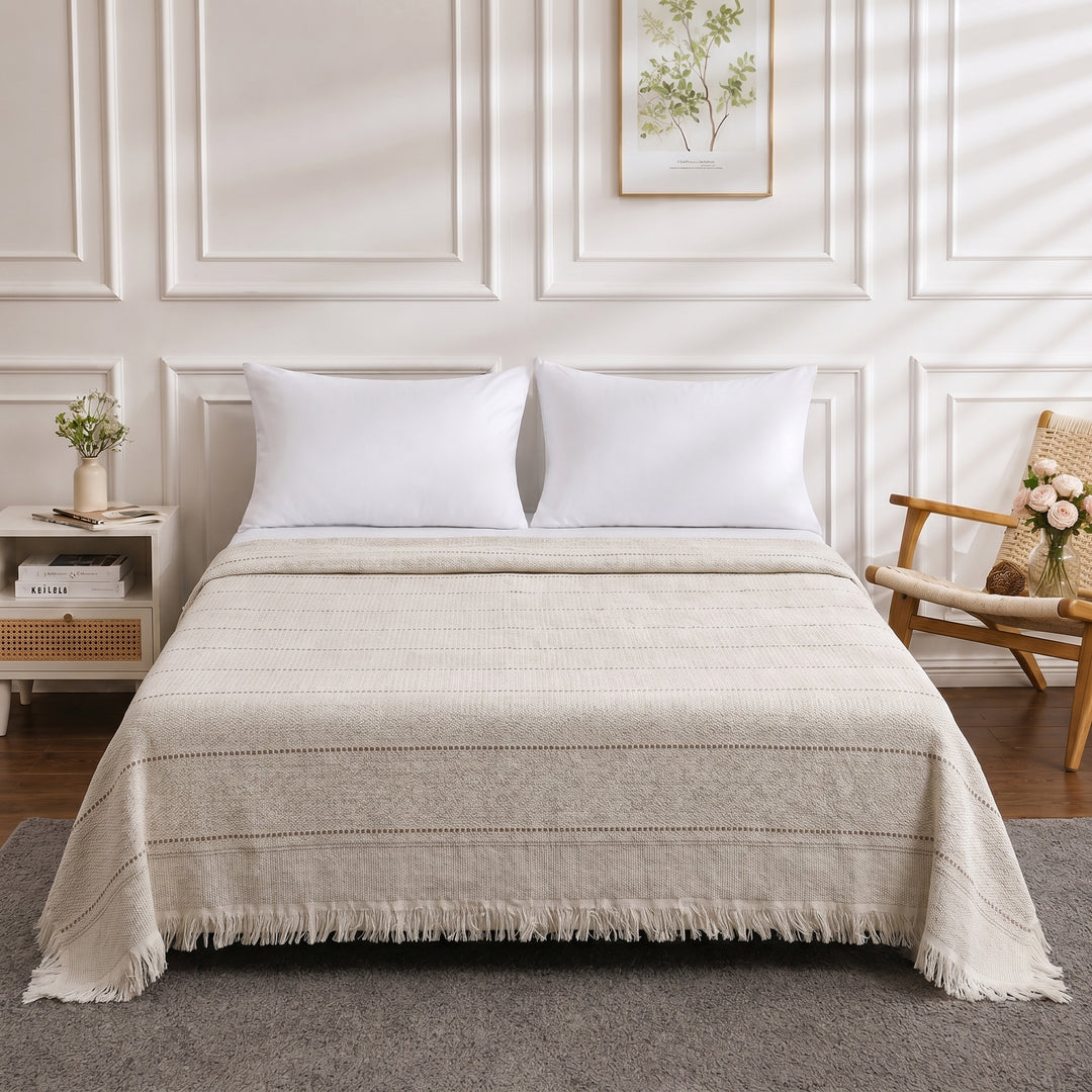 Angela 100% pure cotton coverlet