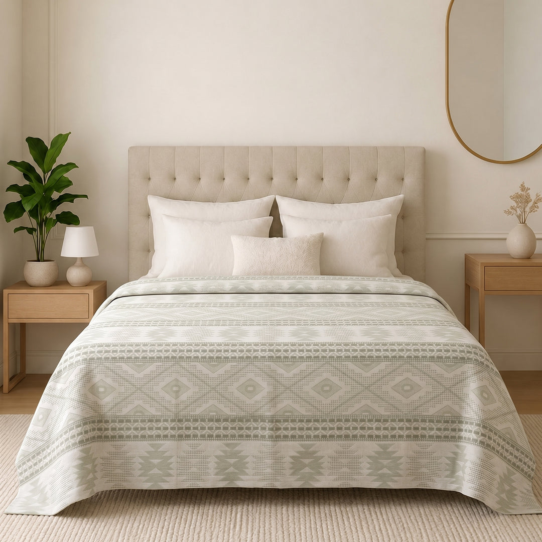Mixed cotton coverlet