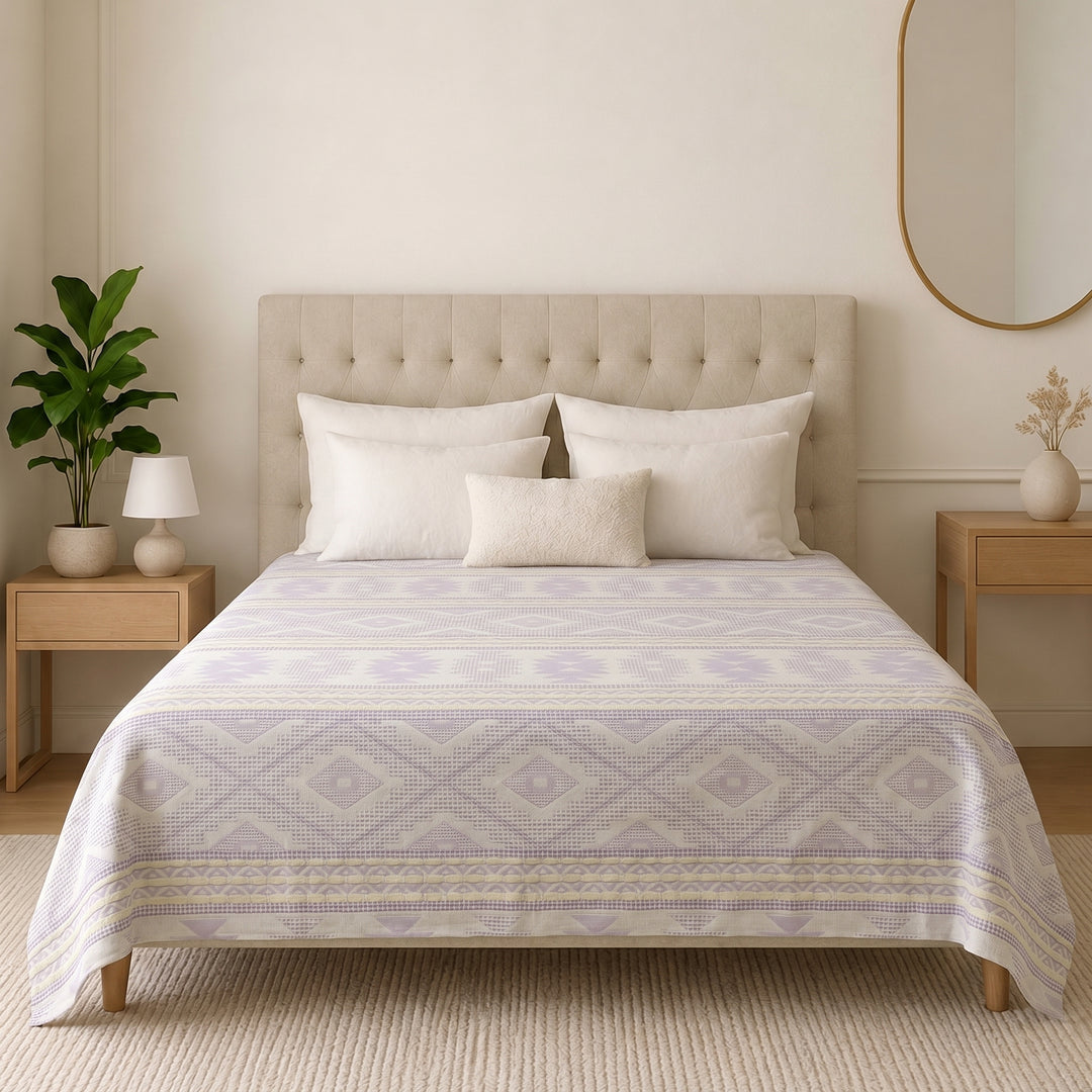 Mixed cotton coverlet