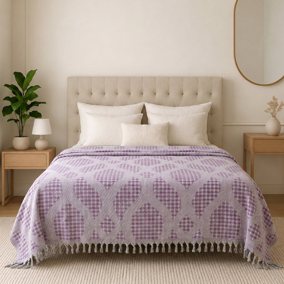 Mixed cotton coverlet