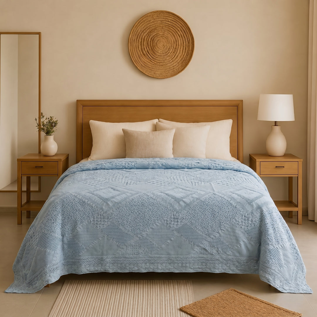 100% cotton coverlet
