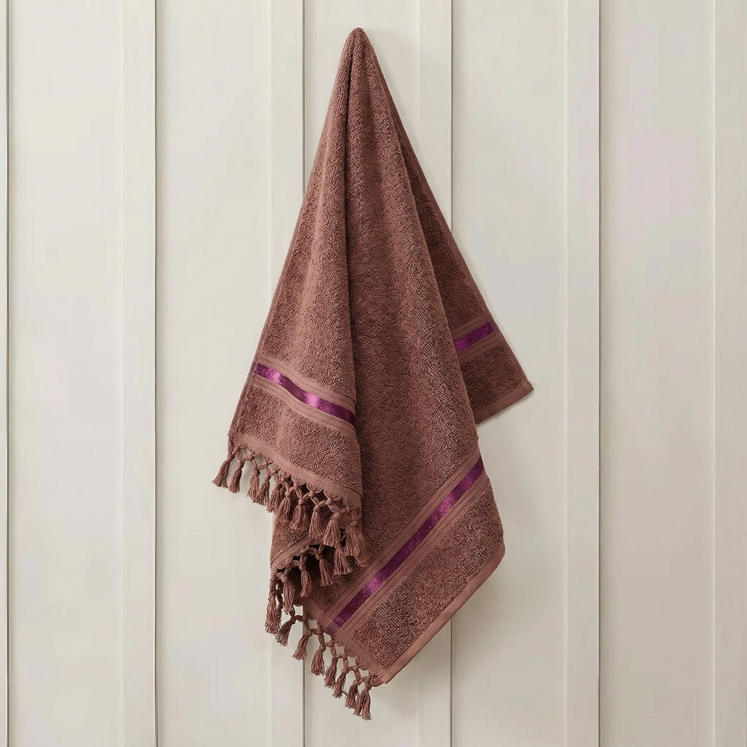 609 Large face towel ( 60*120 ) Brick red