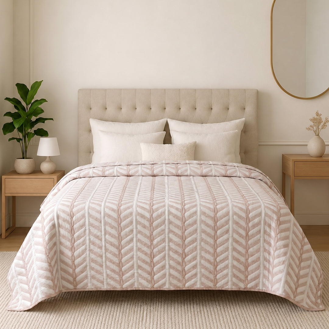 Mixed cotton coverlet