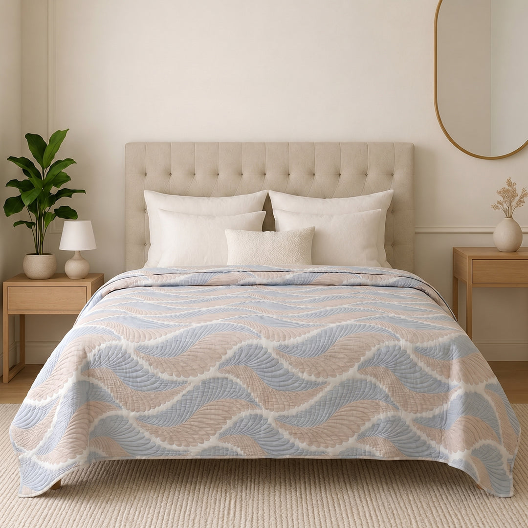 Mixed cotton coverlet