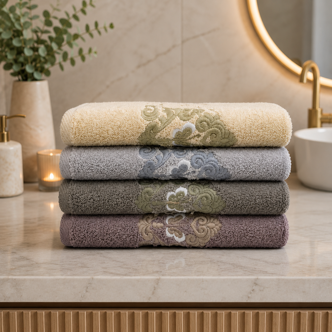 Farasha  100% cotton Bundle Towels ( 4 pieces ) 60*120