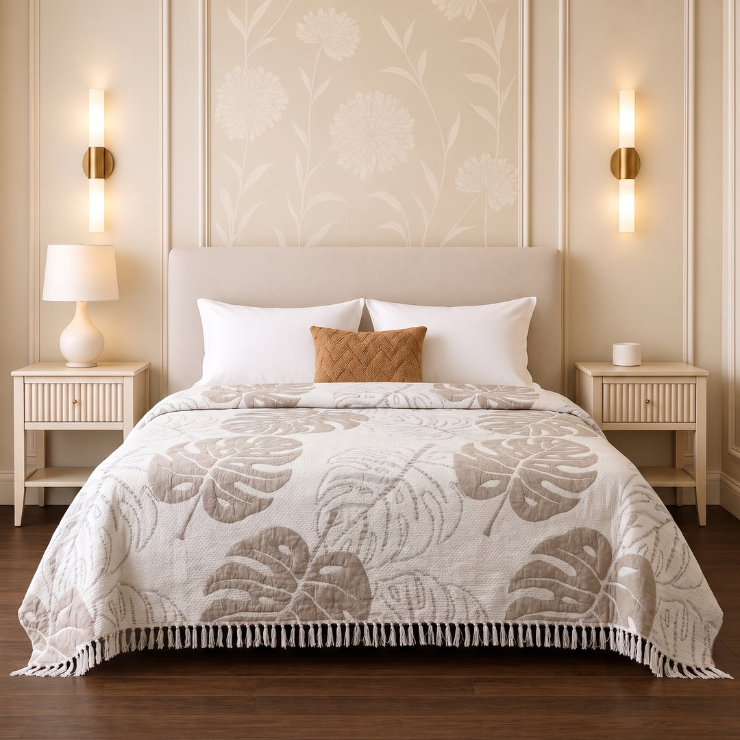 Ginger Double-Faced coverlet - 100% EGYPTIAN COTTON