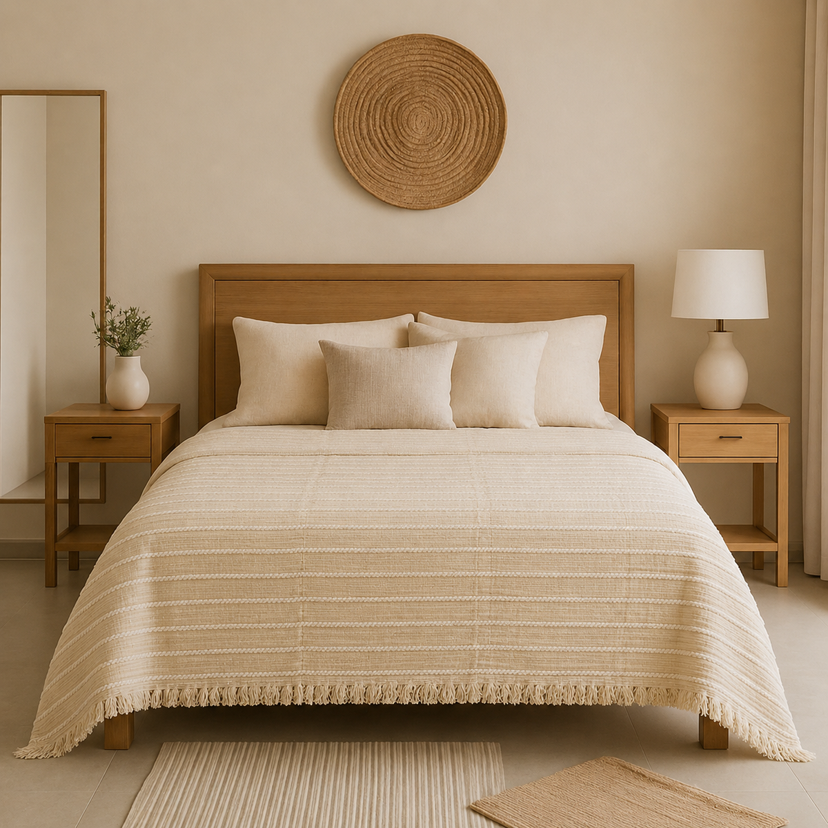 100% cotton coverlet ( 1 piece )