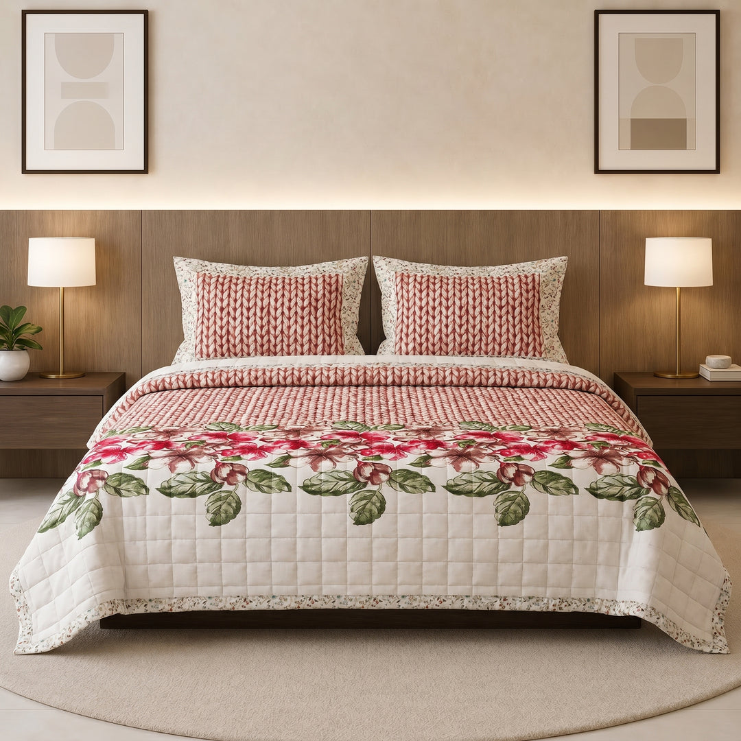 Dilara printed coverlet 3 pieces (summer duvit )