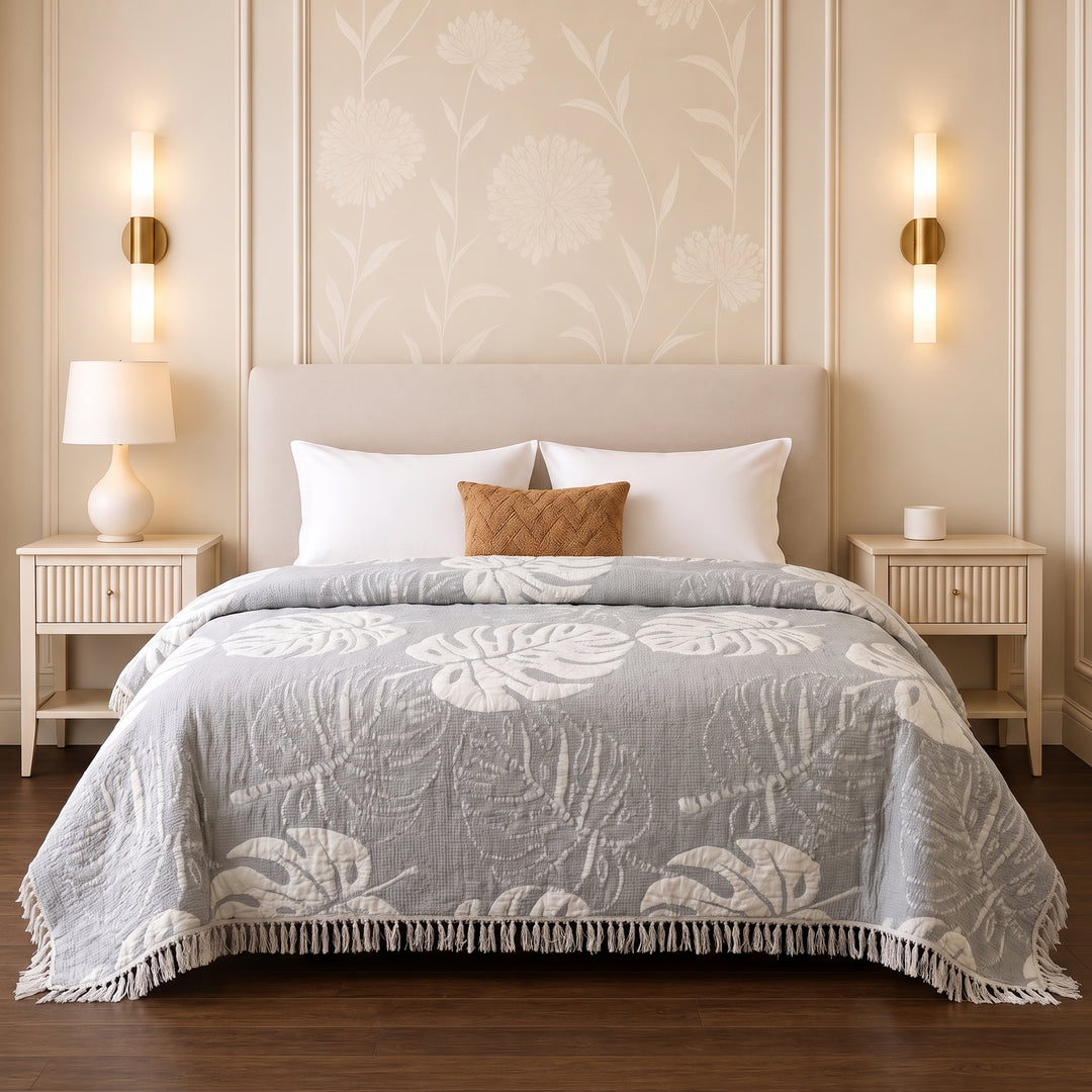 Ginger Double-Faced coverlet - 100% EGYPTIAN COTTON