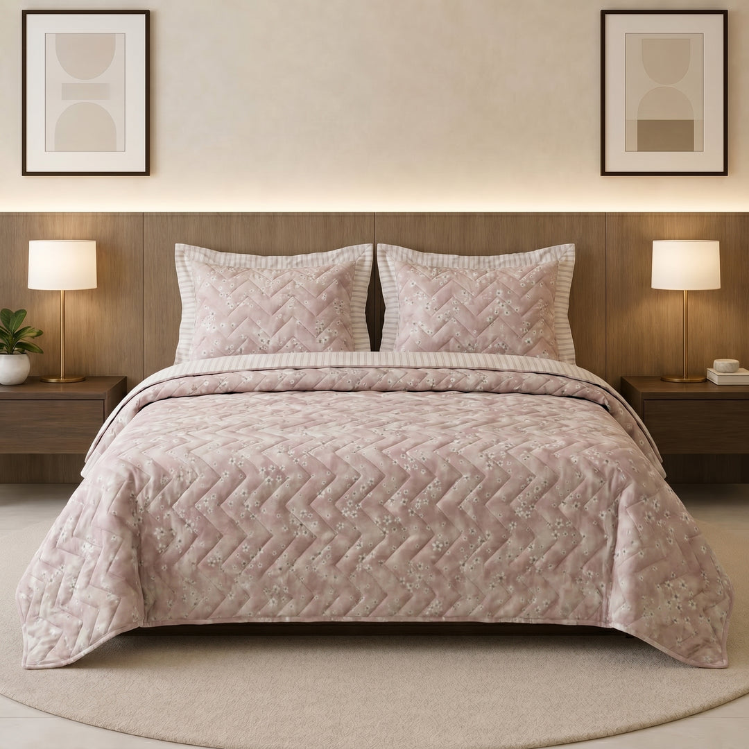 Dilara printed coverlet 3 pieces (summer duvit )