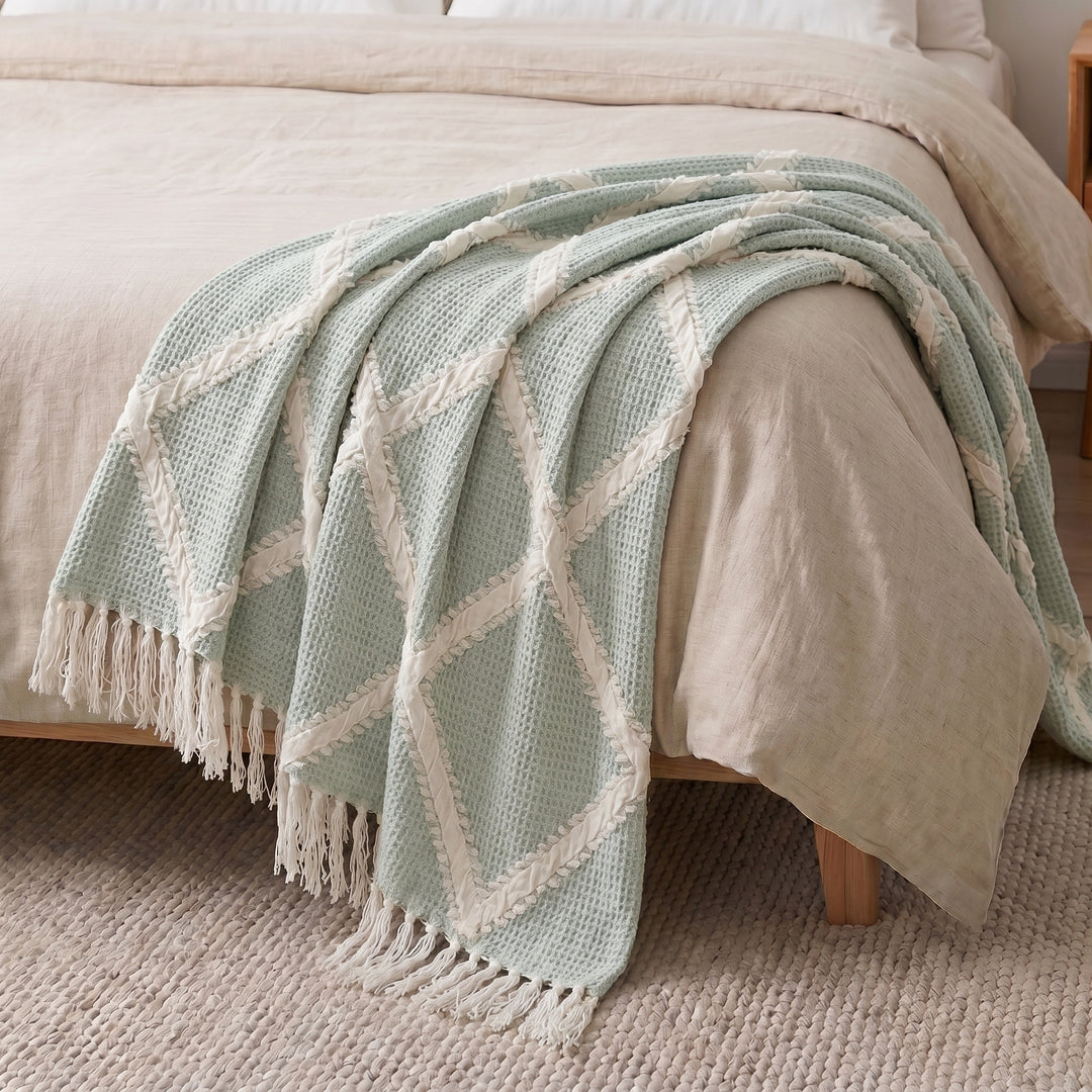 Double face 100% Cotton coverlet ( 1 piece )