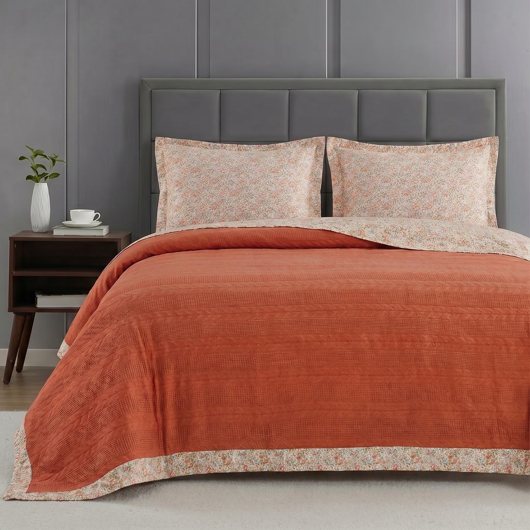 Capri cotton coverlet 3 pieces