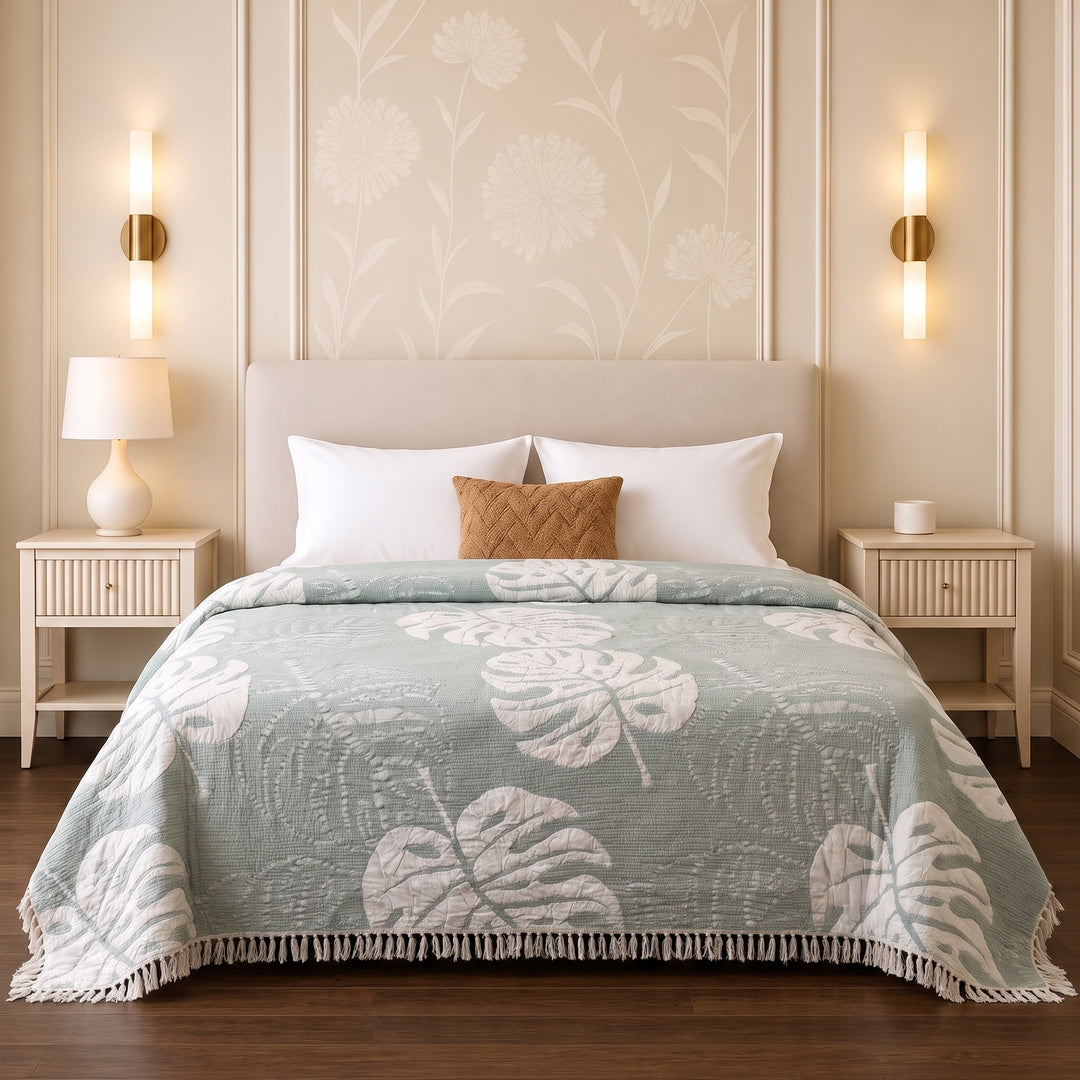 Ginger Double-Faced coverlet - 100% EGYPTIAN COTTON