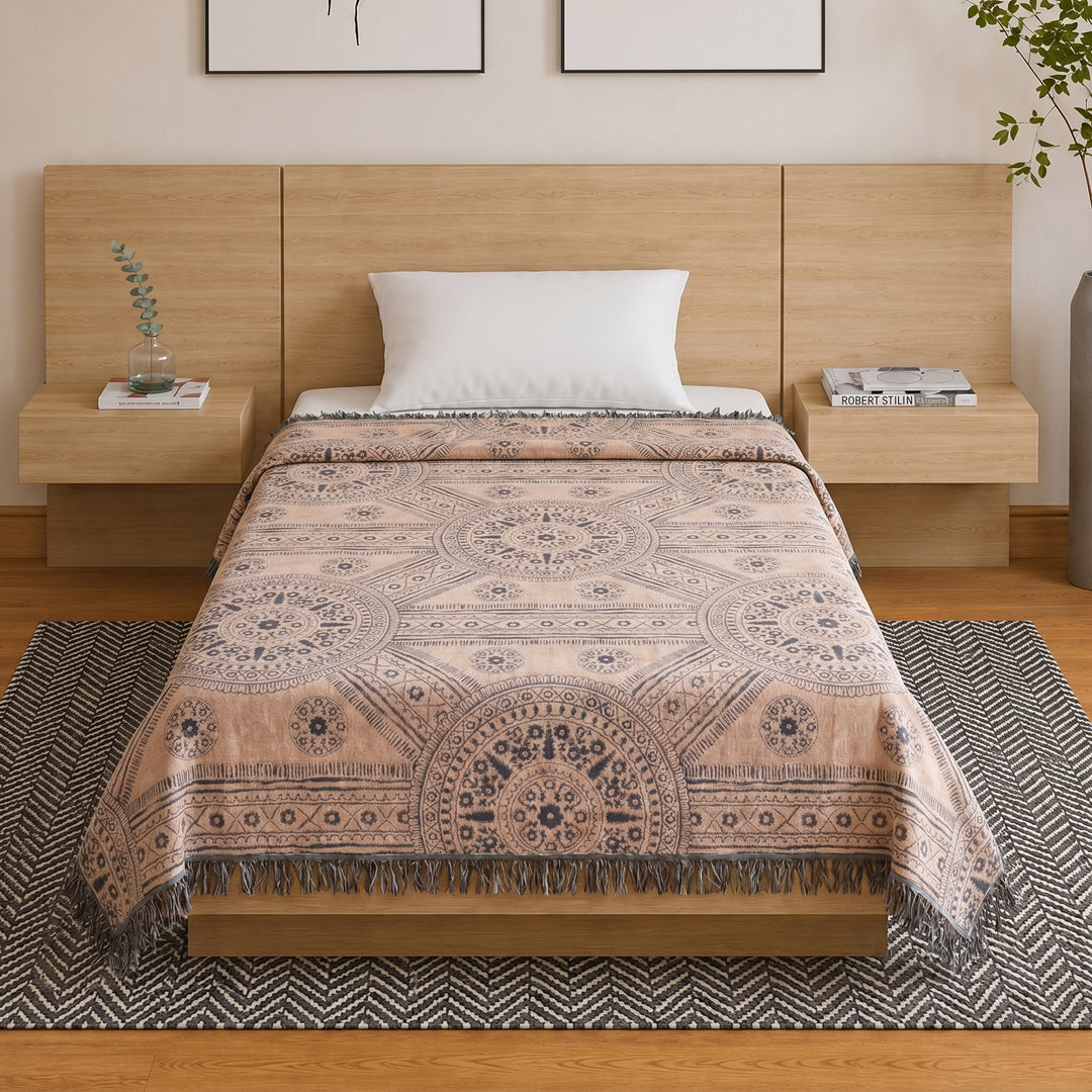 Harmony 100 % cotton single coverlet