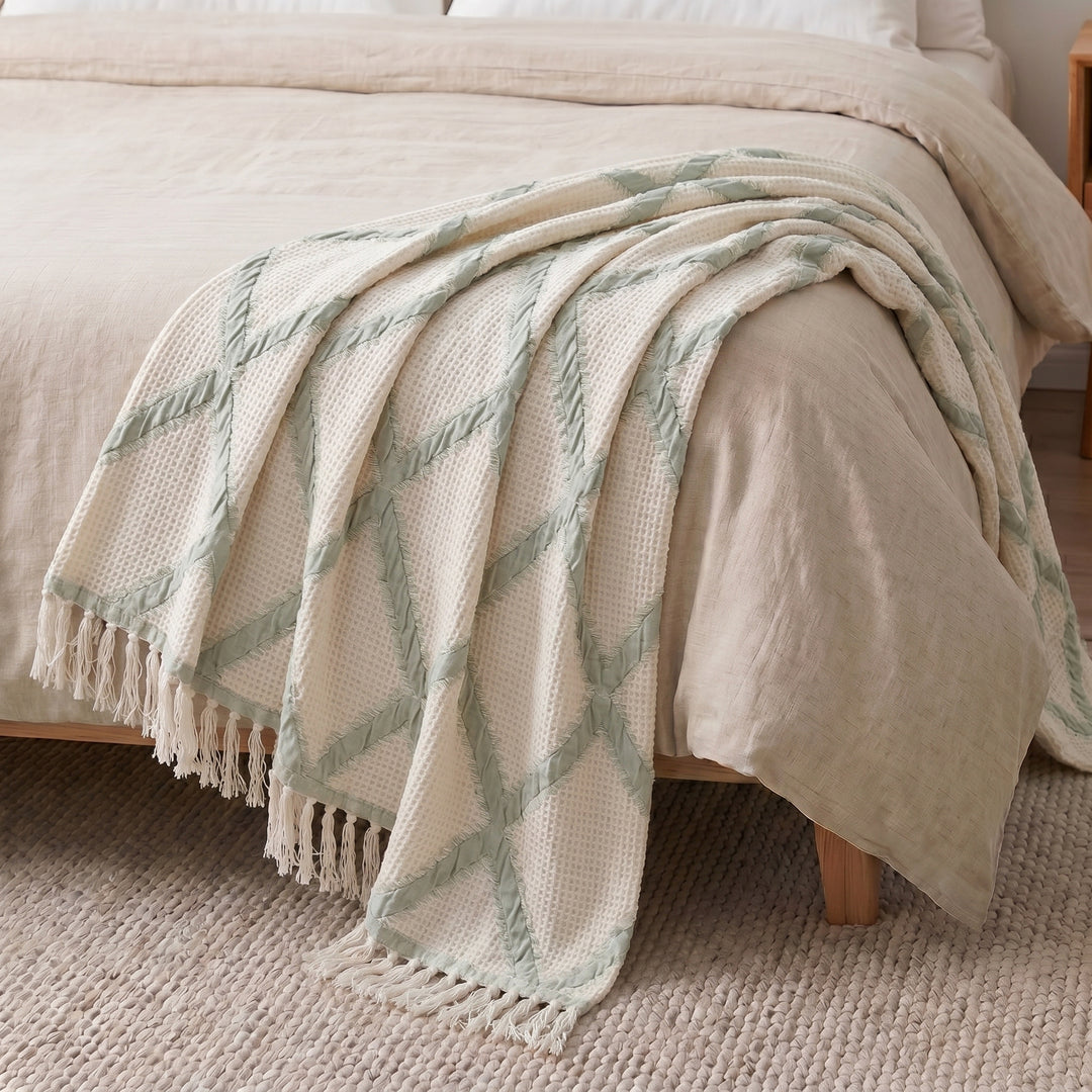 Double face 100% Cotton coverlet ( 1 piece )