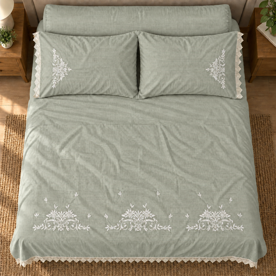 Gelan Flat Sheet Set — Mint Green — 4 Pieces — product image 6