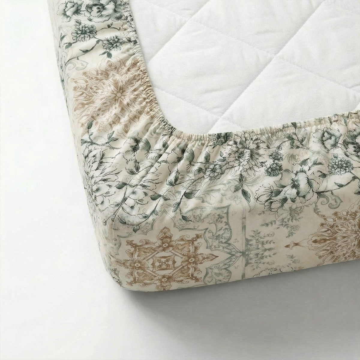 Dahab fitted printed bed sheet 3 pieces (180*200)