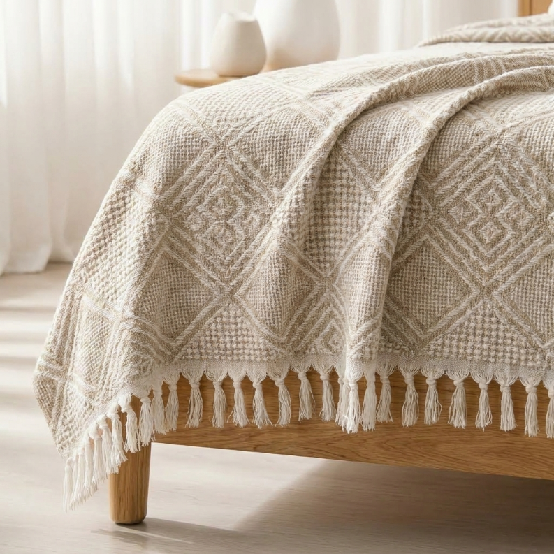 100% Pure Cotton Bed Cover