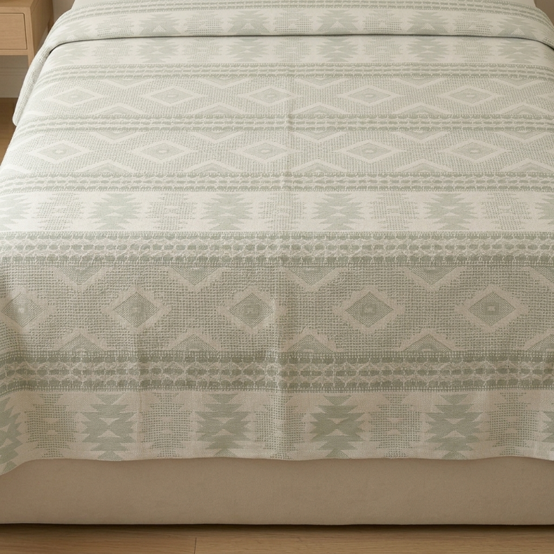 Mixed cotton coverlet
