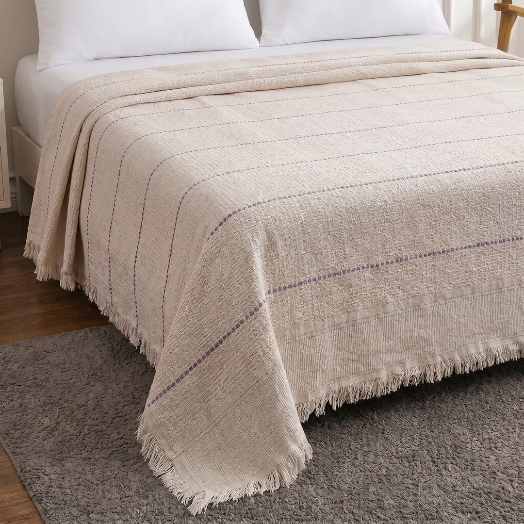 Angela 100% pure cotton coverlet