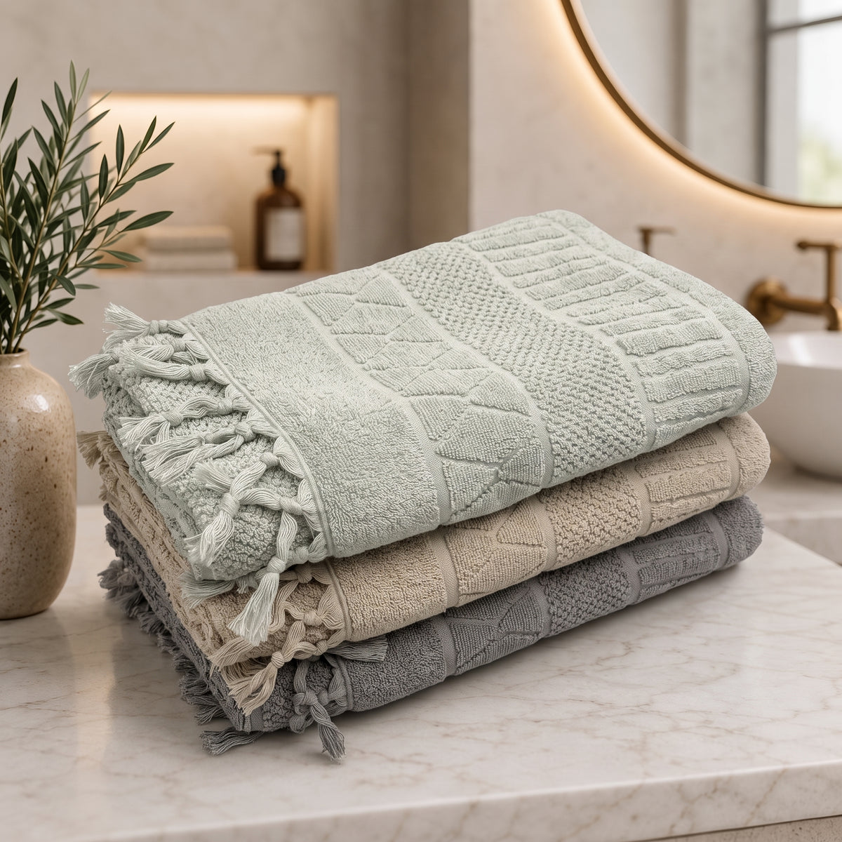 Turkish 100% cotton 3pcs bundle