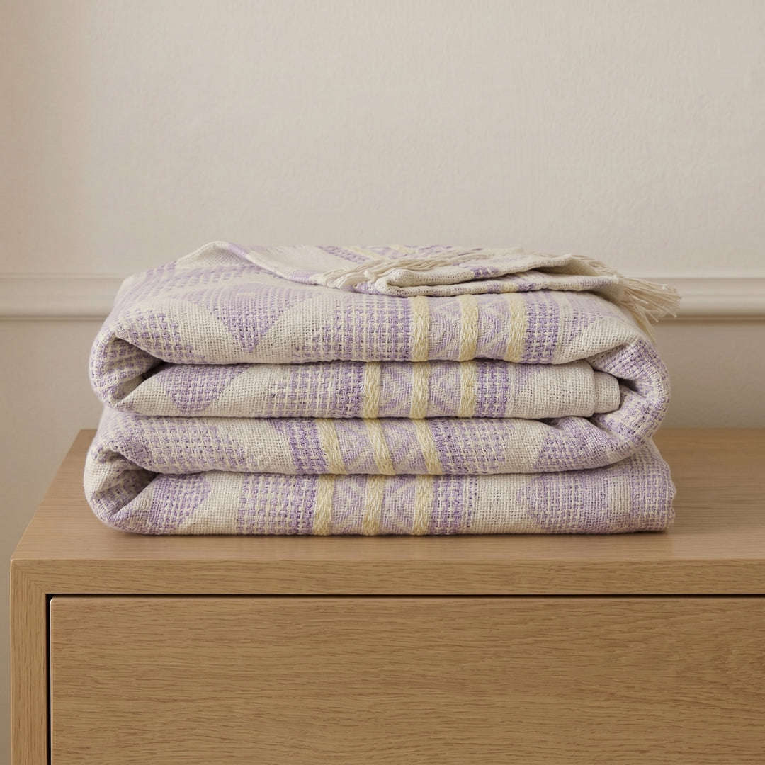 Mixed cotton coverlet