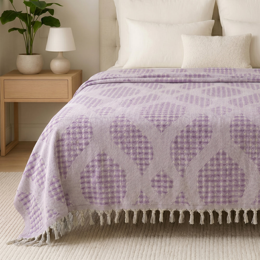 Mixed cotton coverlet