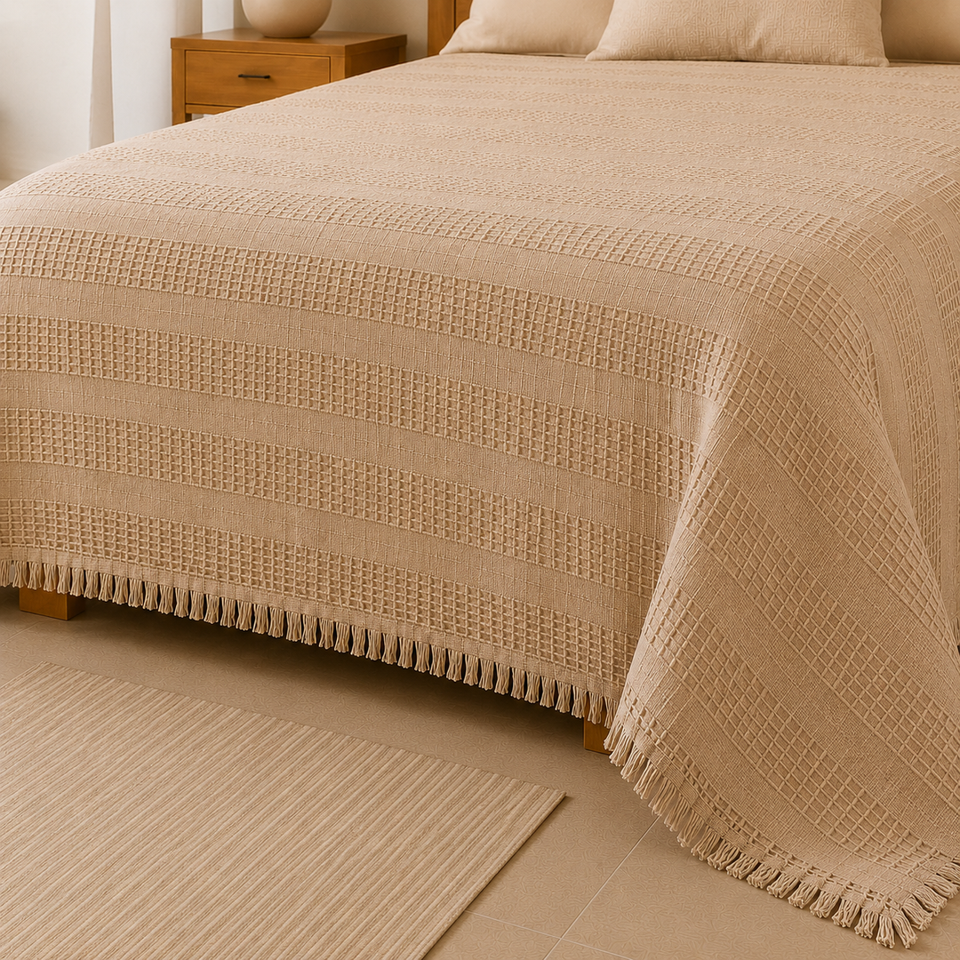 Reya 100% cotton coverlet