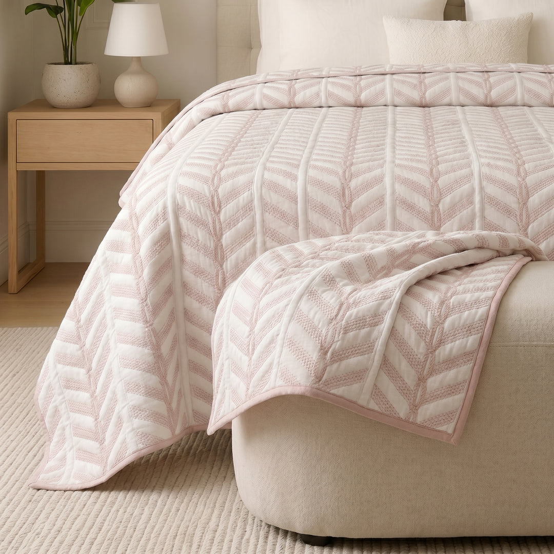 Mixed cotton coverlet