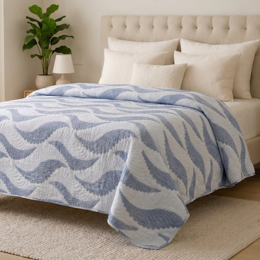 Mixed cotton coverlet