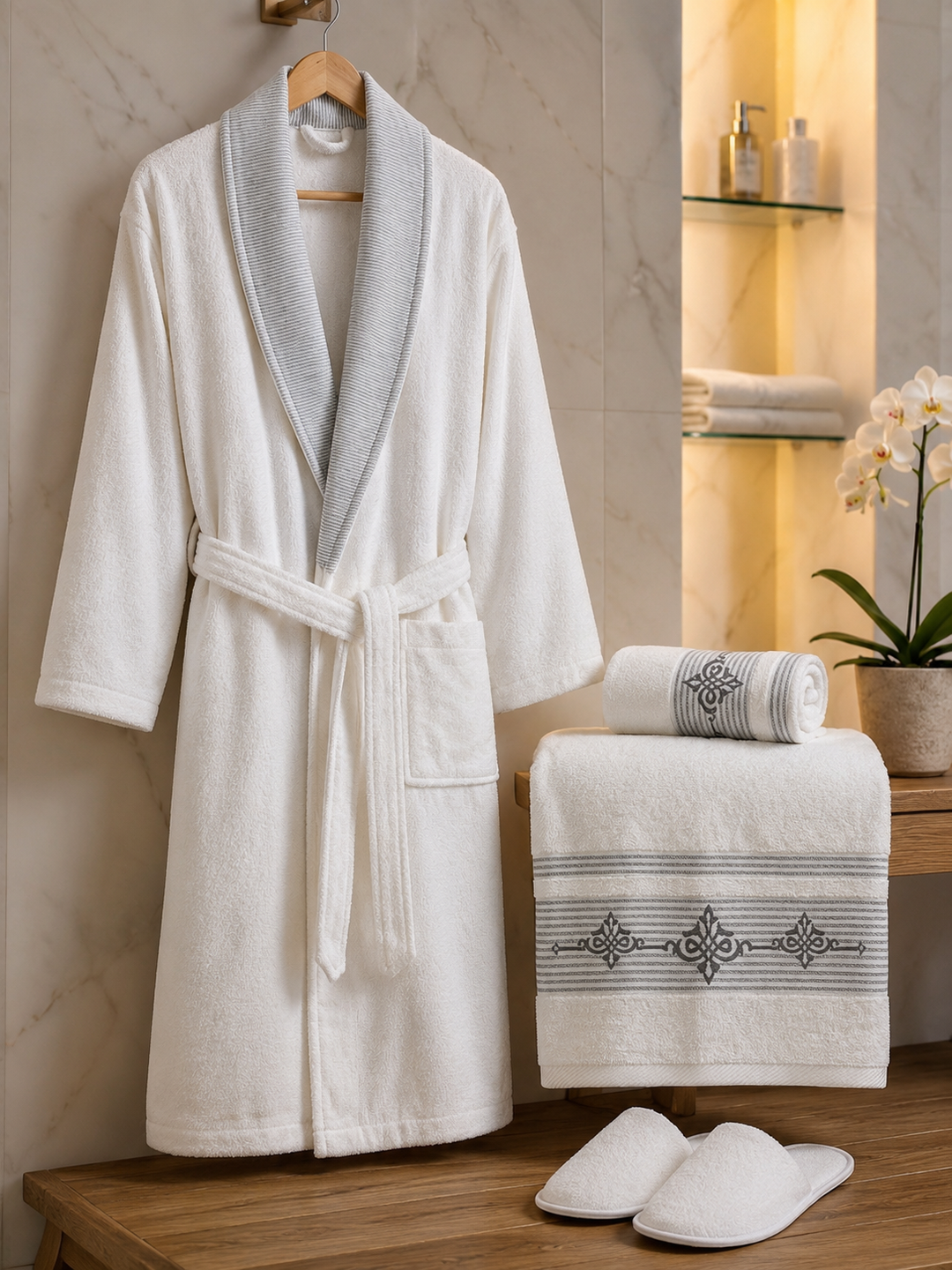 100% Single cotton bathrobe ( 5 peices )