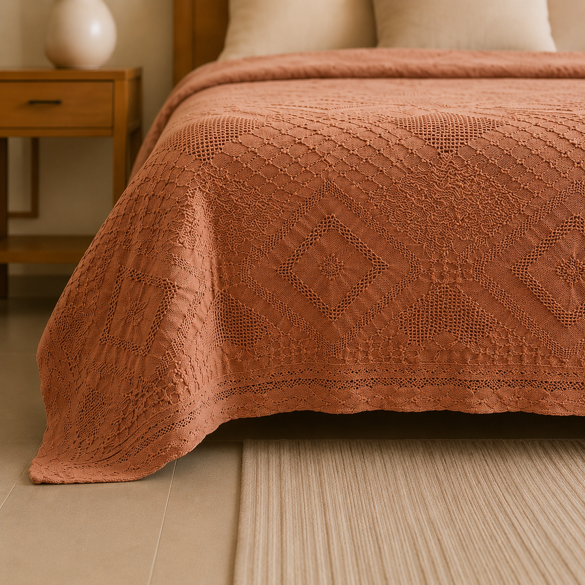 100% cotton coverlet