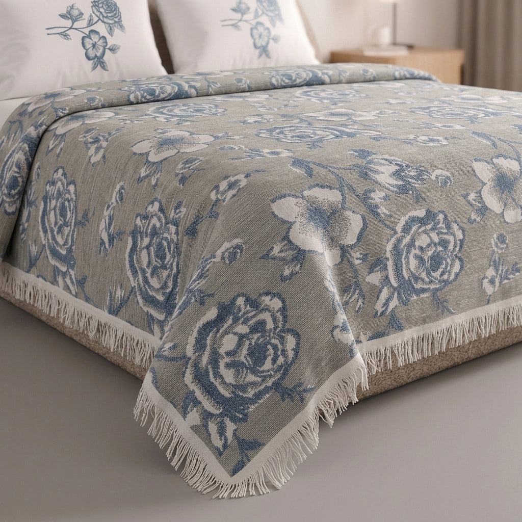 Jory 100% Pure Cotton Bed Cover 3pcs