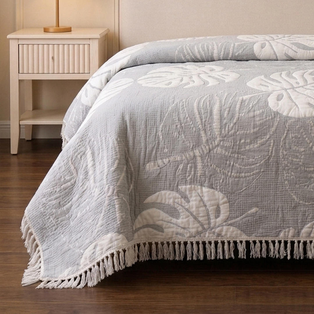 Ginger Double-Faced coverlet - 100% EGYPTIAN COTTON