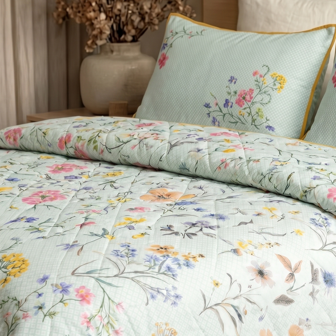 Nesta printed coverlet set (3 pieces )